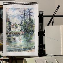 Mi Proyecto del curso: Paisajes urbanos en acuarela. Un proyecto de Bellas Artes, Pintura a la acuarela e Ilustración arquitectónica de Sylvana Lobato - 22.06.2021