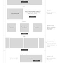 Wireframes Home. Posicionamiento web.. Un proyecto de Marketing, UX / UI, Diseño de producto y Arquitectura interior de Silvia Durán Pérez - 23.06.2021