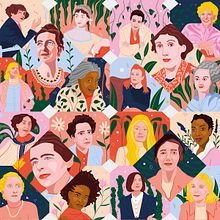 Mujeres en la literatura - Portada Lire Magazine Littéraire. Traditional illustration, Editorial Illustration, and Editorial Design project by Gisele Murias - 06.23.2021