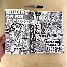 Sketchbook Pages. Un projet de T, pographie, Illustration traditionnelle, Lettering, Lettering manuel , et Design graphique de Adam Hayes - 23.06.2021