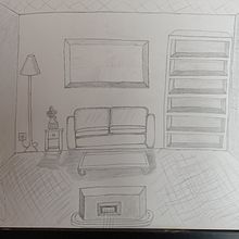 Saloncito. Een project van Tekening met potlood,  Tekening y  Artistieke tekening van Elena García - 18.06.2021