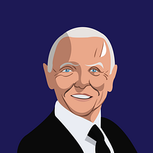 Anthony Hopkins. Traditional illustration project by Francisco Bonett - 06.23.2021