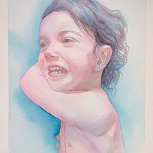 Retrato artístico en acuarela . Un proyecto de Ilustración tradicional de Lola - 23.06.2021