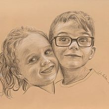 Retrato a lápiz y pastel blanco Ein Projekt aus dem Bereich Bleistiftzeichnung von Lola - 23.06.2021