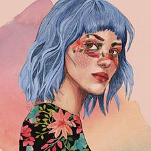 Mi Proyecto del curso: Retrato ilustrado con Procreate / Ready. Un proyecto de Ilustración tradicional, Ilustración vectorial, Ilustración digital y Dibujo de Retrato de Mariana Quinteros - 05.06.2021