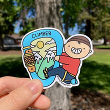 Lil Dude Climbing Sticker Ein Projekt aus dem Bereich Traditionelle Illustration, Br, ing und Identität, Design von Figuren, H und werk von Sarah Doan - 24.06.2021