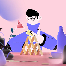 Humbled. Un projet de Design , Illustration traditionnelle, 3D , et Animation de Advntr Studio - 03.04.2021