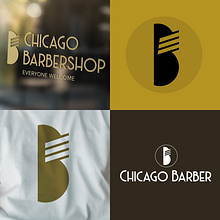 My project in Logo Design: From Concept to Presentation course: Chicago Barbershop. Design, Br, ing, Identit, Graphic Design, and Logo Design project by kim kovalick - 06.24.2021