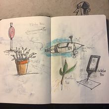 Mon projet du cours : L’art du sketching : transformez vos esquisses en œuvres d’art. Traditional illustration, Pencil Drawing, Drawing, and Sketchbook project by Marc Chibon - 06.24.2021