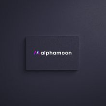 Alphamoon visual identity. Br, ing, Identit, and Logo Design project by Joanna Pawlowska - 04.01.2021