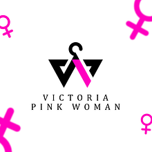 Imagotipo para: VICTORIA PINK WOMAN. Un proyecto de Diseño de logotipos, Br e ing e Identidad de Saky Producciones - 24.06.2021