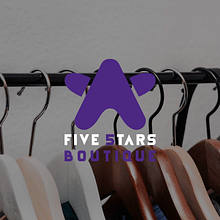 Five 5tars Boutique. Un proyecto de Diseño de logotipos, Br, ing e Identidad y Diseño gráfico de Saky Producciones - 24.06.2021