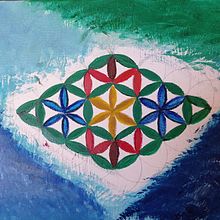 Hexapetala Zellige. Un projet de Peinture, Peinture à l'huile , et Beaux Arts de Elena García - 16.06.2021