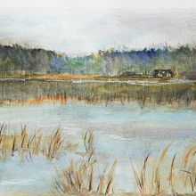 My project in Natural Landscapes in Watercolor course. Un progetto di Belle arti, Pittura e Pittura ad acquerello di cheron2 - 24.06.2021