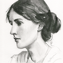Virginia Woolf. Ilustração tradicional, Desenho a lápis, Desenho, Desenho realista, e Desenho de retrato projeto de Begoña Blázquez Parro - 24.06.2021