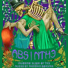 etiqueta absenta Ein Projekt aus dem Bereich Traditionelle Illustration von Rodrigo Cámara - 24.06.2021