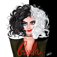 Cruella. Traditional illustration, Comic, Digital Illustration, Artistic Drawing, and Digital Painting project by Carlos Chacon - 06.25.2021