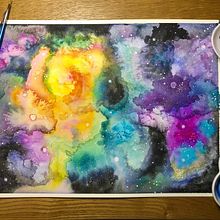 Galaxy. Traditional illustration project by Maria Broadbridge - 06.18.2021