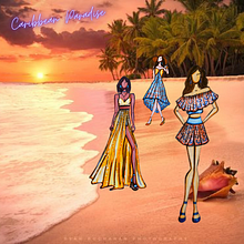 Mi Proyecto del curso: Caribbean Paradise🌴🌴😎😎🌊🌊 . % Lawryn Martínez tarafından hazırlanan Geleneksel illüstras, on, Eskiz çizimi, Moda Tasarımı, Ve Dijital Çizim projesi - 06.25.2021