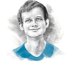 Vitalik Buterin Ein Projekt aus dem Bereich Traditionelle Illustration, Porträtzeichnung, Realistische Zeichnung, Illustration mit Tinte und Digitale Illustration von Paul Ryding - 22.06.2021