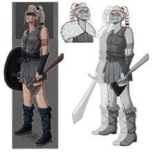 My project in Introduction to Design of Characters for Animation and Video Games course. Traditional illustration, Character Design, Video Games, Game Design, and Animation project by Julia Kabak - 06.25.2021