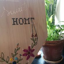 Home sweet home. Arts, Crafts, Fine Arts, and Embroider project by joana mendes - 06.22.2021