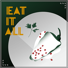 EAT IT ALL (Mexican Food) . Ilustrație tradițională, Arte plastice, Design de postere & Ilustrație digitală de Mario Guerrero - 06.26.2021