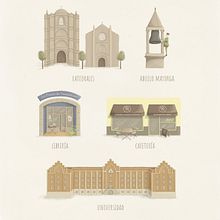 Retrato de mi ciudad. Traditional illustration, Infographics, Drawing, Digital Illustration, Artistic Drawing, and Digital Painting project by Nazaret Vivas Zamora - 06.26.2021