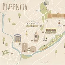 Mapa de mi ciudad. Traditional illustration, Infographics, Drawing, Digital Illustration, Artistic Drawing, and Digital Painting project by Nazaret Vivas Zamora - 06.26.2021