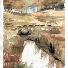 My project in Natural Landscapes in Watercolor course Ein Projekt aus dem Bereich Aquarellmalerei, Bildende Künste und Malerei von Regina Raycheva - 26.06.2021