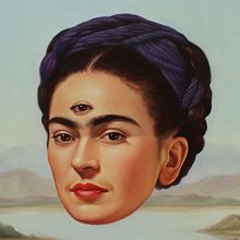 Frida, oil on canvas. Un proyecto de Pintura, Pintura al óleo e Ilustración tradicional de Paul Neberra - 26.06.2021