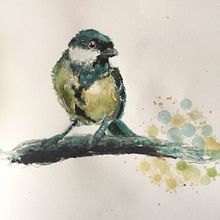 My project in Artistic Watercolor Techniques for Illustrating Birds course. Traditional illustration, Watercolor Painting, Realistic Drawing, and Naturalistic Illustration project by napiorka - 06.27.2021