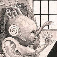 Meu projeto do curso: Ilustração em nanquim com influência japonesa. Traditional illustration, Drawing & Ink Illustration project by Alessandro Boechat de Medeiros - 06.27.2021
