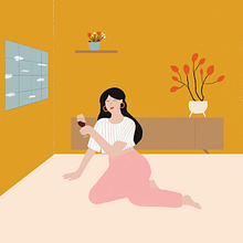 🍷 Vinito & Cuarentena 🏡. Traditional illustration, Digital Illustration, Design, Editorial Design, Graphic Design, and Digital Design project by Sabrina Quispe Vouilloud - 05.24.2021