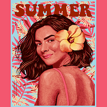 Mi Proyecto del curso: Técnicas de ilustración para retratos con Illustrator y Photoshop. Un proyecto de Ilustración tradicional e Ilustración digital de Josefina Ivonne Rascón Guerrero - 27.06.2021