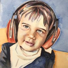 Il mio progetto del corso: Ritratto artistico ad acquerello. Fine Arts, Painting, Watercolor Painting, and Portrait Drawing project by Davide Balossi - 06.28.2021