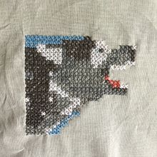Mi Proyecto del curso: Introducción al punto de cruz contemporáneo. Embroider, DIY, Upc, and cling project by Veronika Black - 06.24.2021