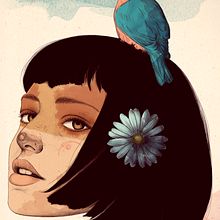 Mi Proyecto del curso: Técnicas de ilustración con acuarela digital. Traditional illustration, Digital Illustration, Watercolor Painting, Portrait Drawing, and Digital Drawing project by nurieta_puerto - 06.28.2021