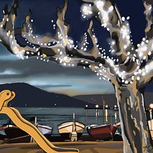 Port de la Selva. Traditional illustration, and Digital Illustration project by Rosa Martí - 06.28.2021