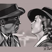 Casablanca. Traditional illustration, and Digital Illustration project by Rosa Martí - 06.28.2021
