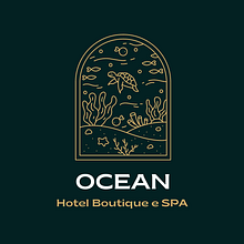 OCEAN - HOTEL BOUTIQUE E SPA Ein Projekt aus dem Bereich Br, ing und Identität, Grafikdesign und Logodesign von Claudia Filipa - 28.06.2021