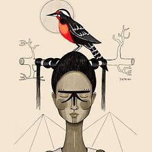En la naturaleza. Traditional illustration project by Daniela Trigo - 06.28.2021