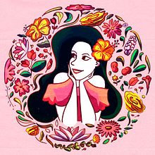 Meu projeto do curso: Retrato ilustrado com elementos botânicos. Projekt z dziedziny Trad, c, jna ilustracja, Ilustracja c, frowa, R, sunek botaniczn, R, sunek c i frow użytkownika David Vinícius Marques - 30.06.2021