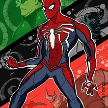Spider-Man PS4 Illustration. Un projet de Illustration traditionnelle de Arya Pandey - 29.06.2021