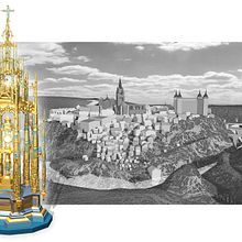 Custodia y ciudad de Toledo.. Marketing, and 3D Design project by Eduardo Alvarez - 06.29.2021