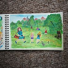 Going home... Un progetto di Illustrazione tradizionale, Bozzetti, Creatività, Disegno, Sketchbook e Pittura gouache di Aneta Karnas - 29.06.2021
