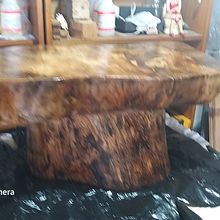 Mesa de Centro feita com Mangueira e utilizando resina epox e verniz. Design de acessórios, Artesanato, Design de interiores, DIY, e Marcenaria projeto de Humberto Moraes - 29.06.2021