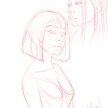 Mi Proyecto del curso: Retrato de personajes femeninos con Procreate. Traditional illustration, Digital Illustration, and Digital Drawing project by Grace Arriaza Garcia - 06.29.2021