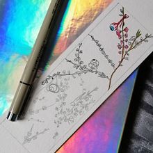 Separador de libros. Un projet de Illustration traditionnelle, Peinture , et Aquarelle de tomoe_v - 28.08.2020