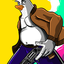 CUACK-BANG. Comic, and Traditional illustration project by Daniel Herrera Fernández - 06.01.2021